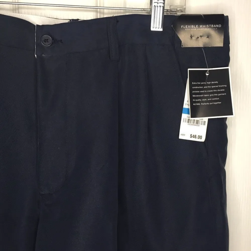 Alfani Walkshort Navy Flexible Waistband